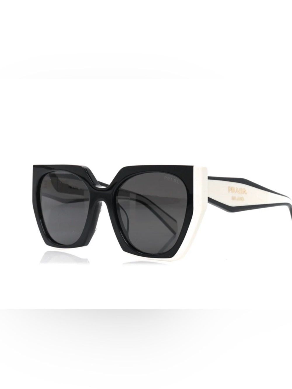 Prada 15WS 15 09Q5S0 black talc sunglasses NIB - Picture 2 of 9